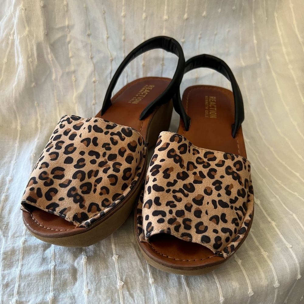 Kenneth Cole Reaction Leopard Print Sandals
